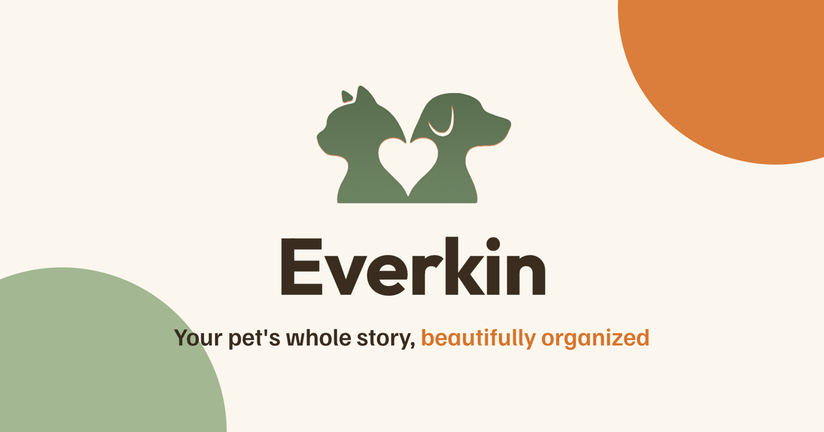 Everkin Pet Health Journal — 官网预览图